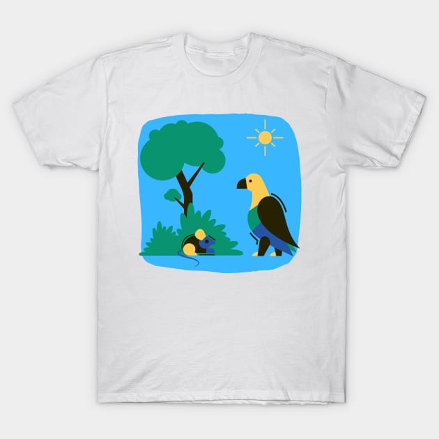 Wild Life Art T-Shirt by Pearsville